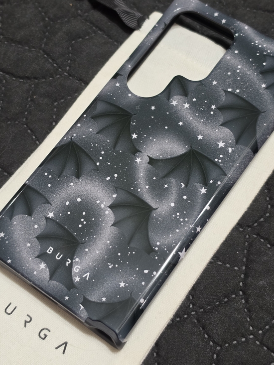 Burga Other - Burga Samsung S24 Ultra Gothic Black Bat Pattern Phone Case